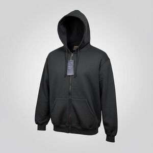 Vintage Y2K Jordan Craig Activewear Black Zip Up Hoodie Style 8010H Size XL‎